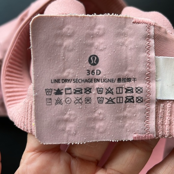 Lululemon Energy Bra *High Support, pink, 36D - Picture 3 of 6